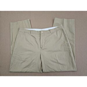 Polo Golf Ralph Lauren Pants Mens 38x30 Silk/Cotton White Pleated Vintage 90s